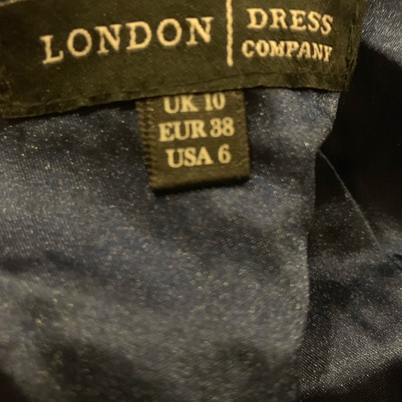 ❤️London dress company navy blue party dress❤️ - Picture 4 of 6